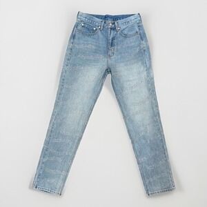 Lost Intricacy Denim Rhinestone Crystal Light Wash Jeans W 34 X‎ L 32